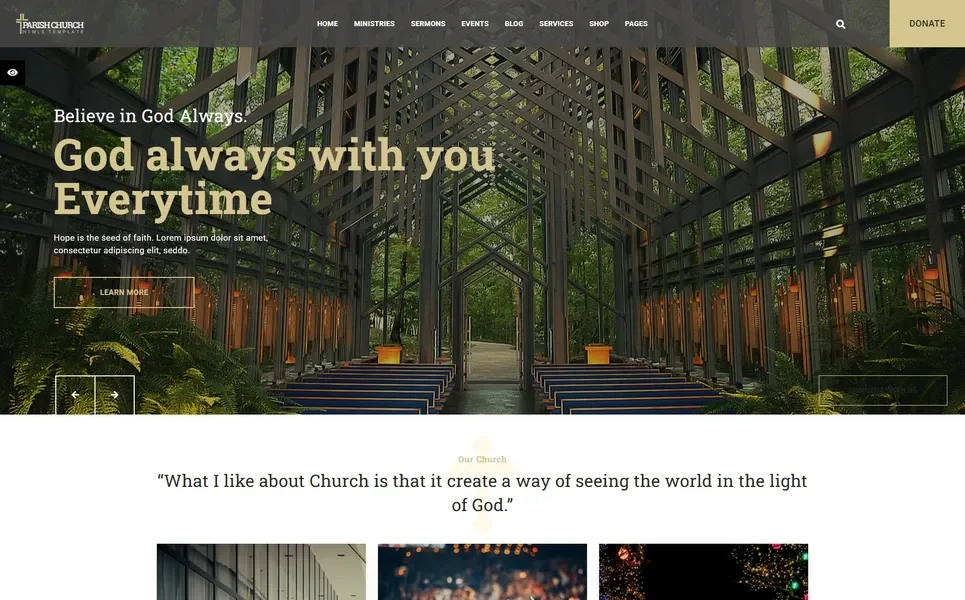 Parish — Church Angular Template
