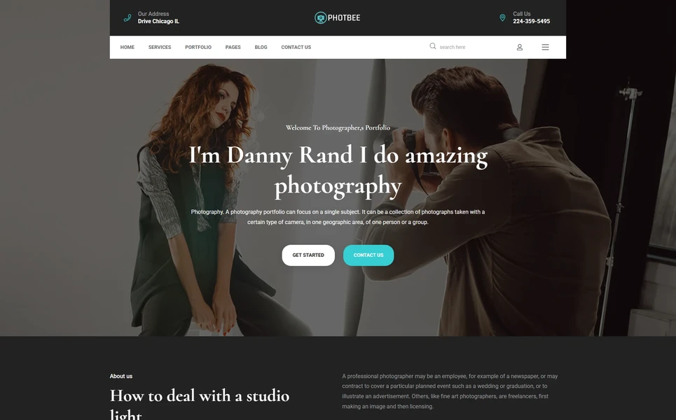 Photbee — Photography WordPress Theme