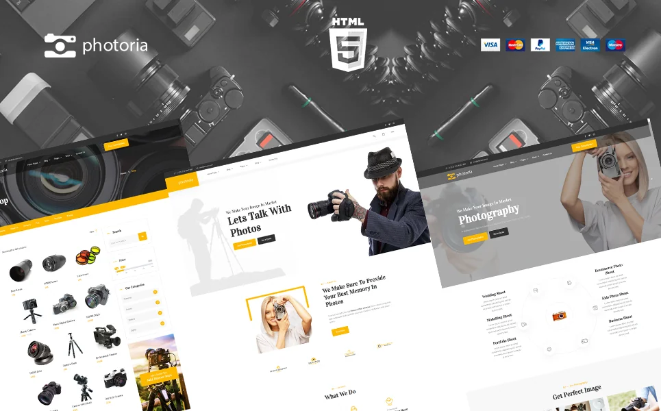 Photoria — Photography HTML5 Template