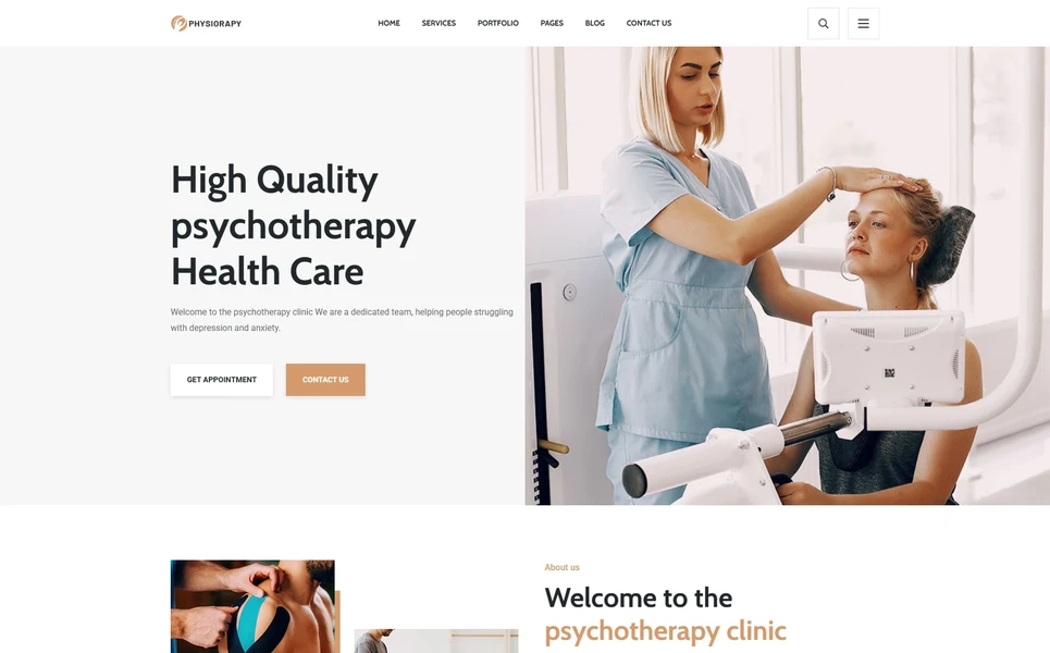 Physiorapy — Physiotherapy Vue.js Template