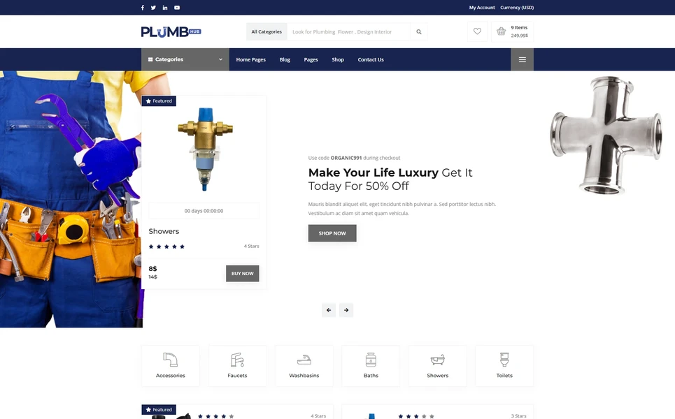 Plumbinghub — Plumbing Vue.js Template