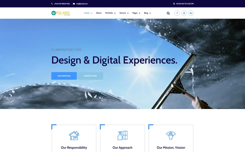 Polaris — Design Agency WordPress Theme