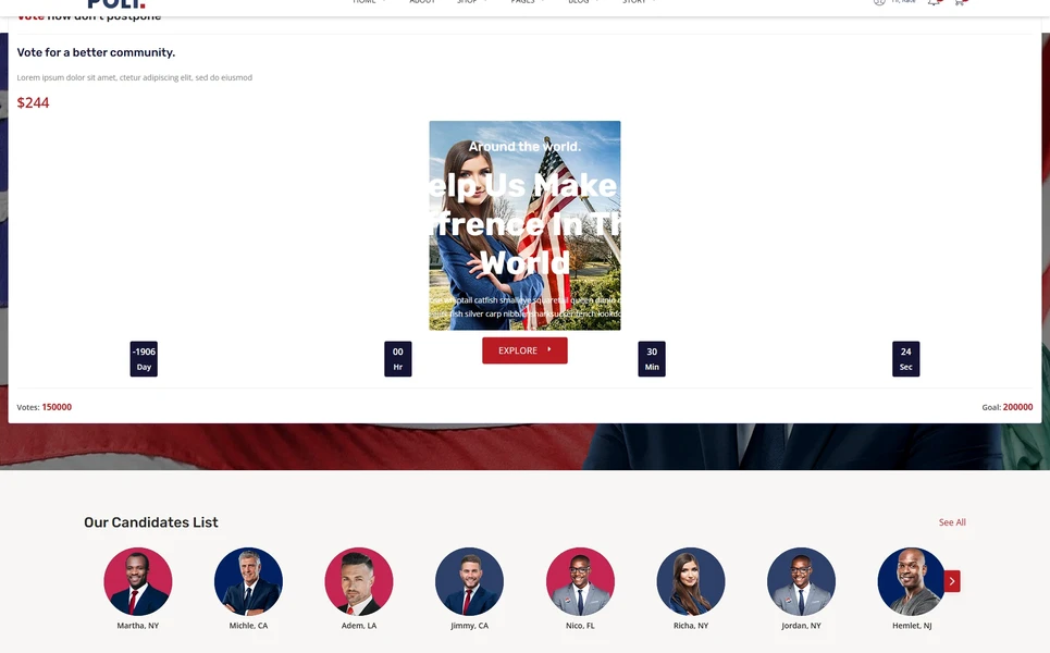 Poli — Charity Angular Template
