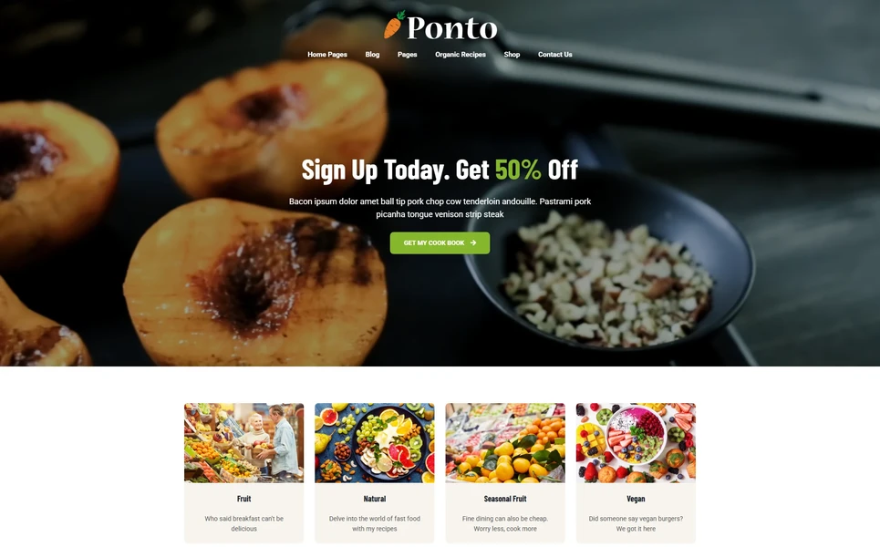 Ponto — Organic PHP Website Template