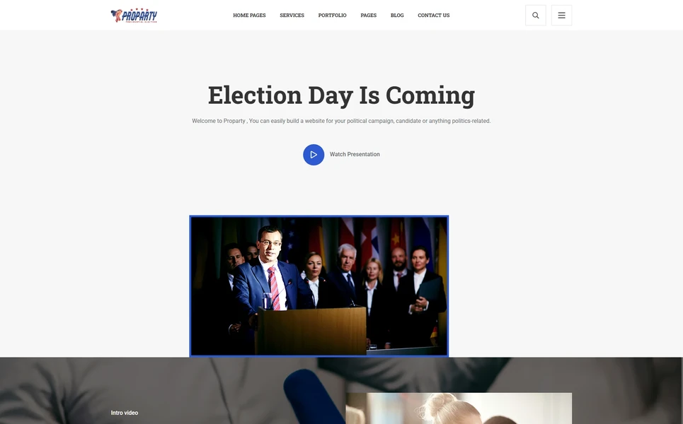 Poparty — Party PHP Website Template