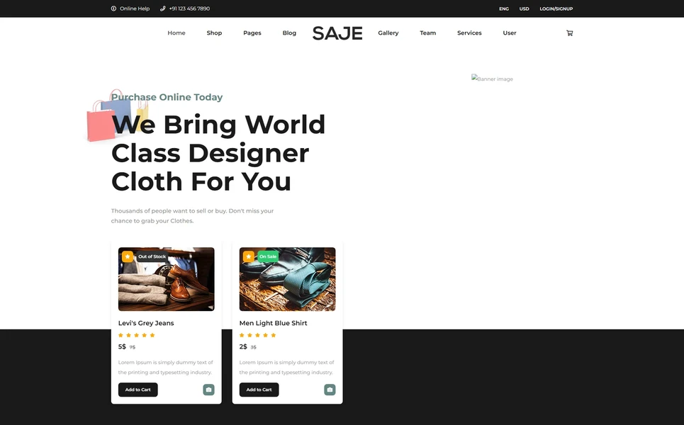 Saje — Fashion WordPress Theme