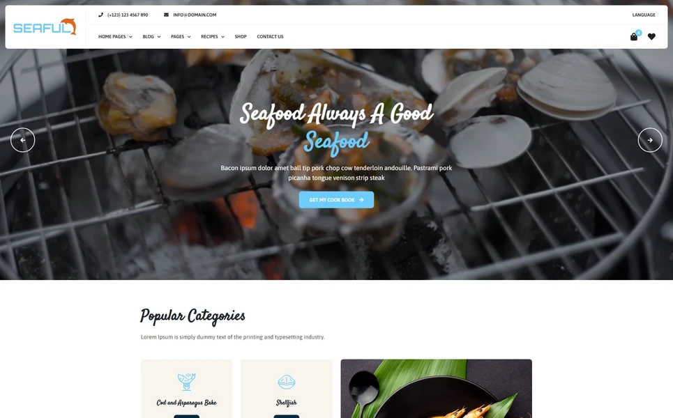 Seaful — Seafood Angular Template