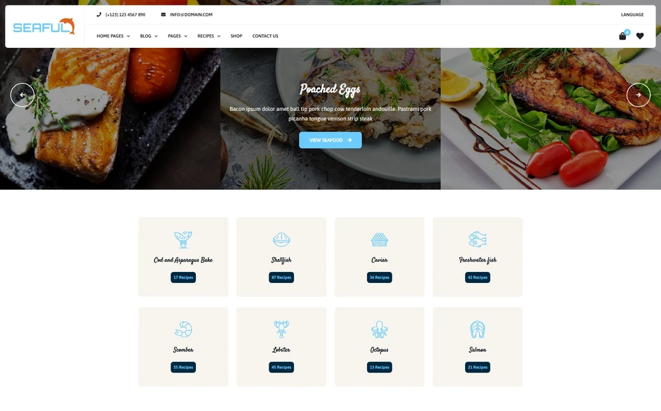 Seaful — Seafood Vue.js Template