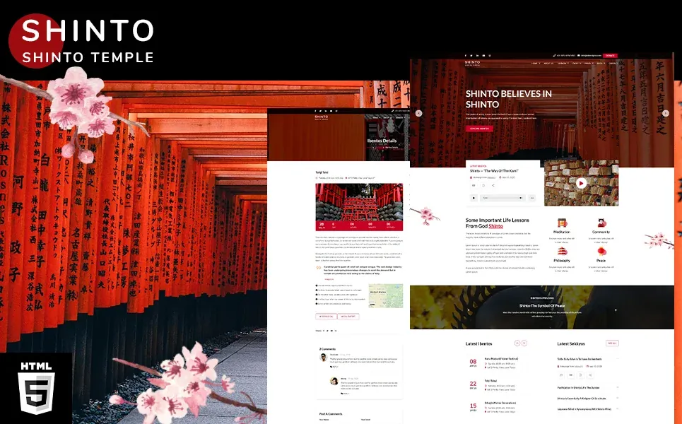 Shinto — Religious HTML5 Template