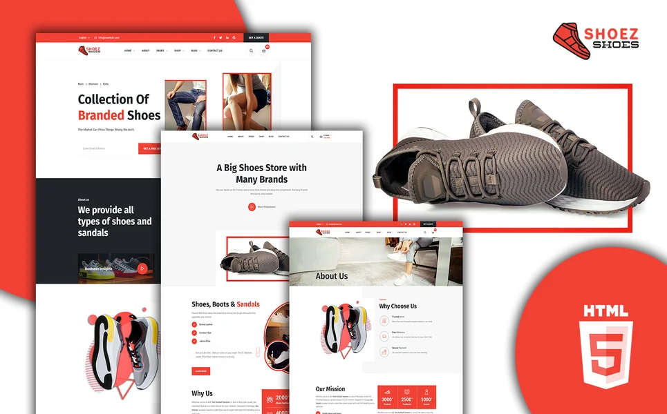 Shoez — Shoes HTML5 Template
