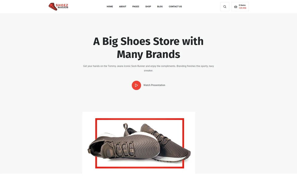 Shoez — Shoes WordPress Theme