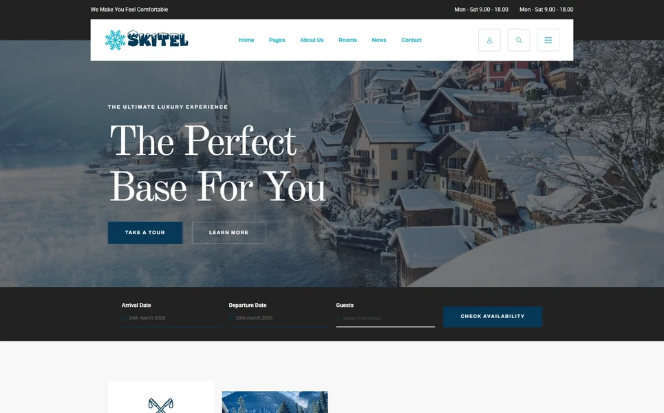Skitel — Real Estate PHP Website Template