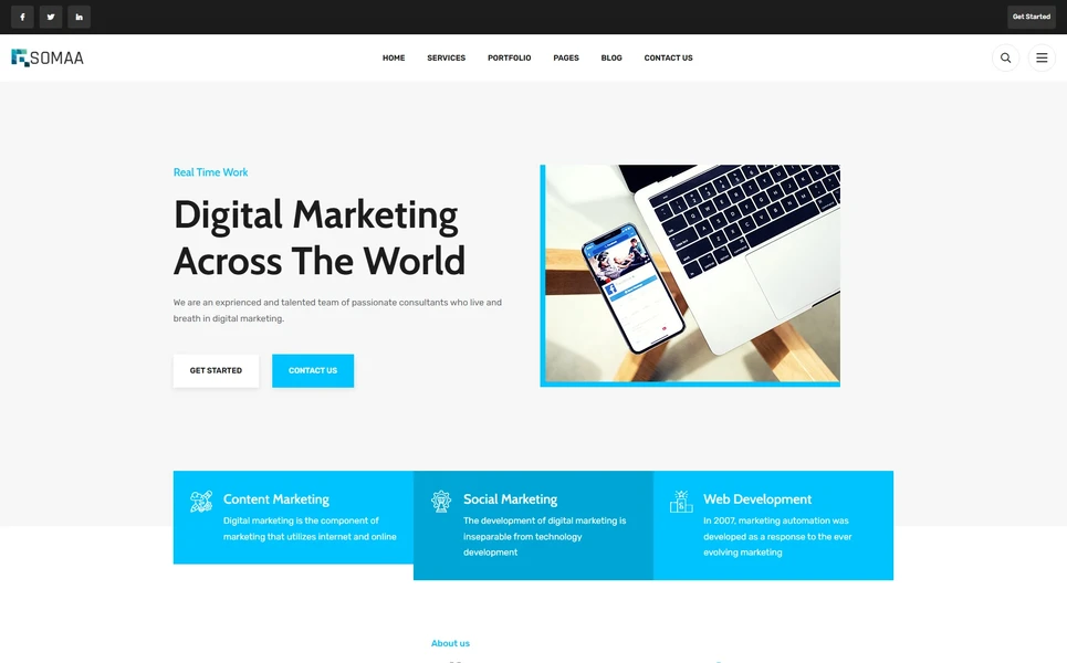 Somaa — Digital Marketing PHP Website Template
