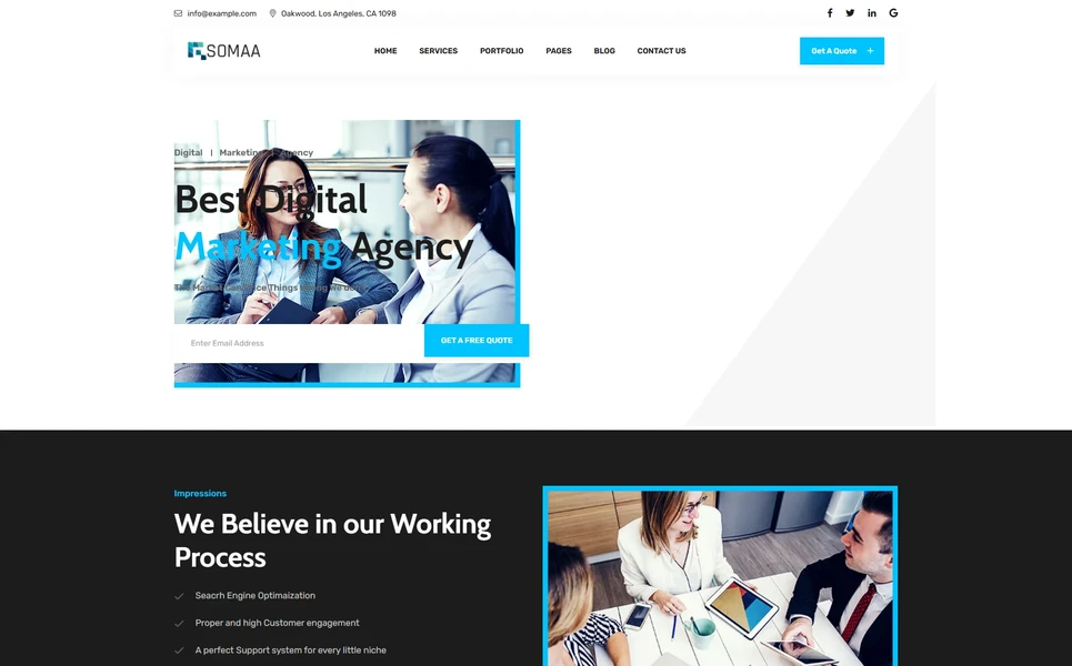 Somaa — Digital Marketing React JS Template