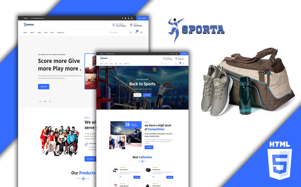 Sporta — Sports HTML5 Template