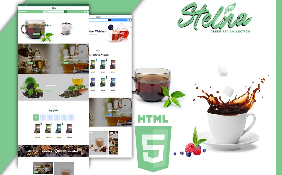 Stelna — Organic Drinks HTML5 Template