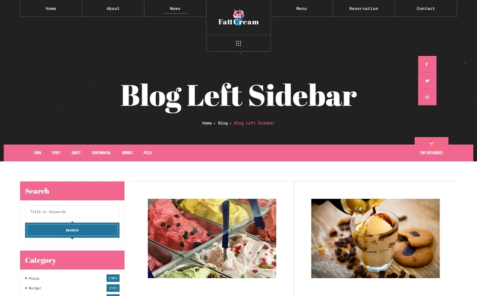 Summercream — Food Delivery Angular Template
