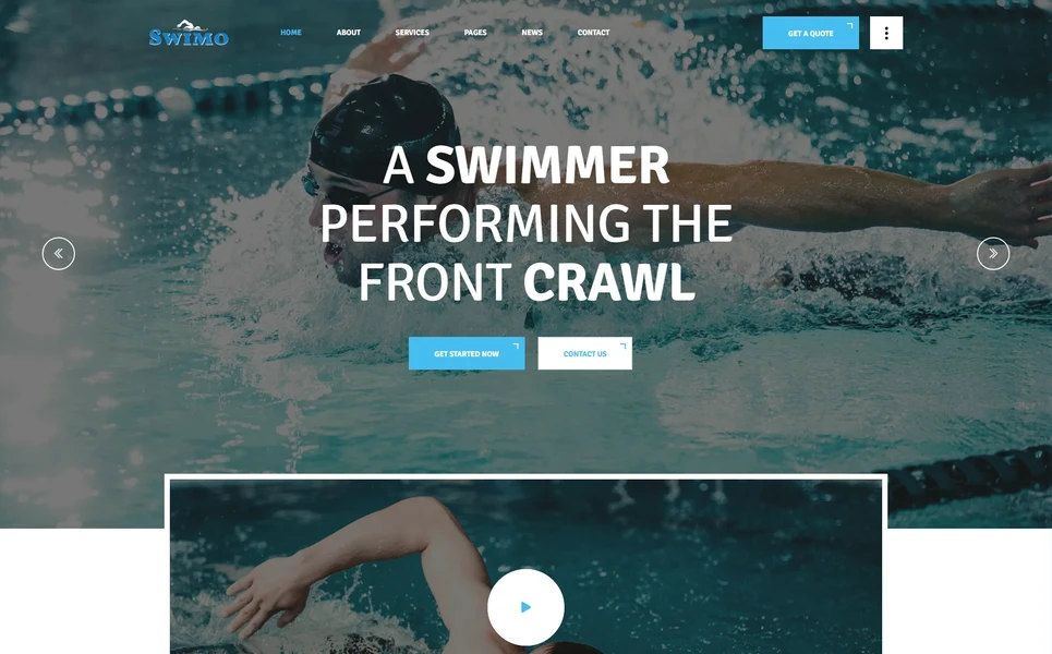 Swimo — Swimming WordPress Theme