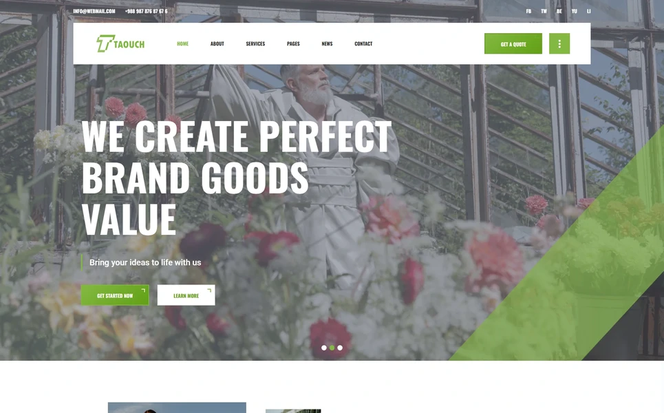 Taouch — Garden Vue.js Template