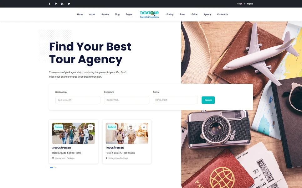 Tatatour — Tours Vue.js Template