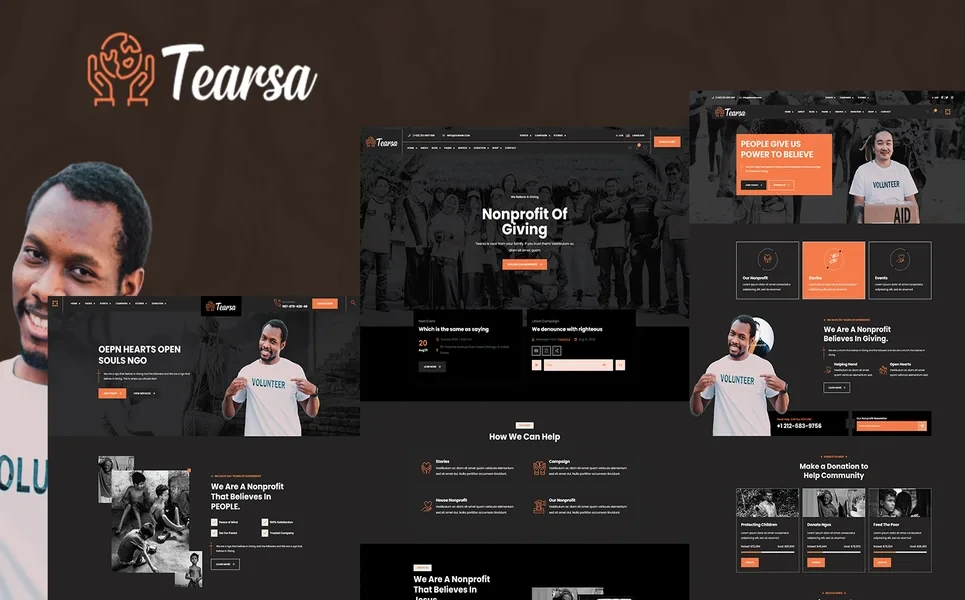 Tearsa — Religious WordPress Theme