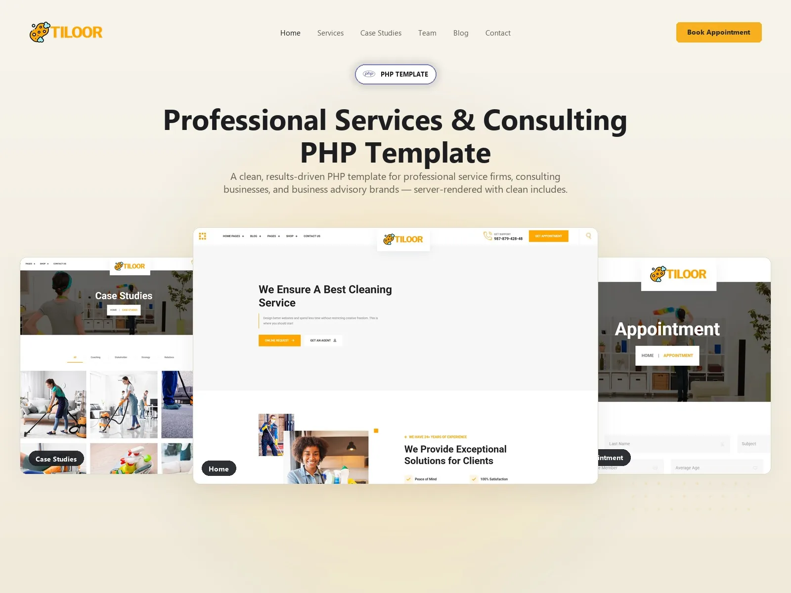 Tiloor — Tiles PHP Website Template