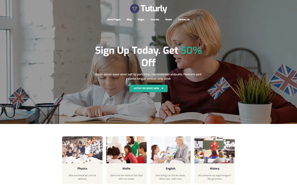 Tutorly — Education React JS Template