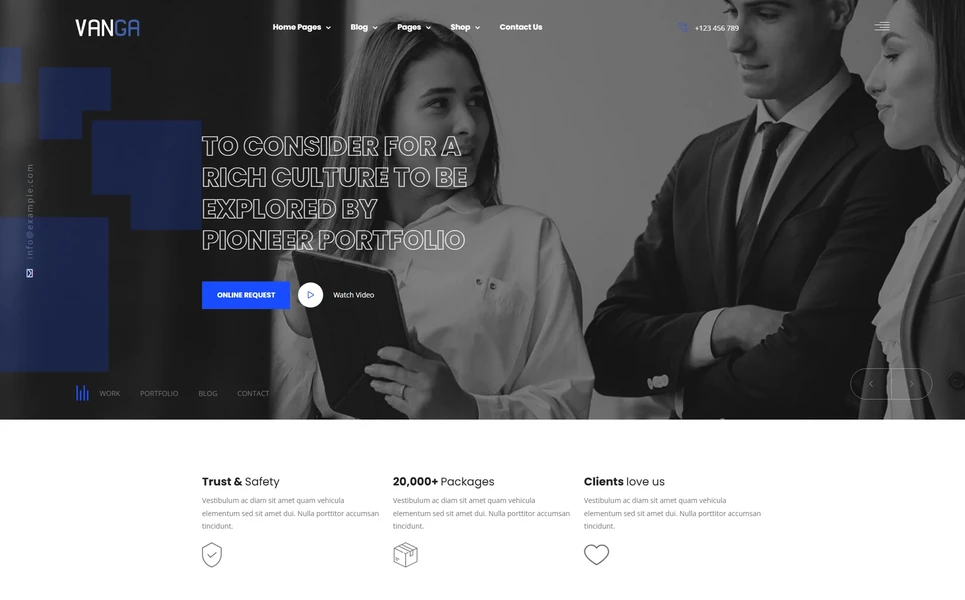 Vanga — Business HTML5 Template