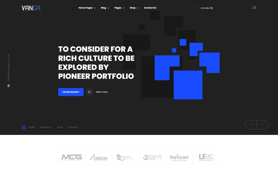 Vanga — Business Vue.js Template