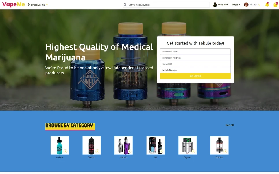 Vapeme — Vape Shop PHP Website Template