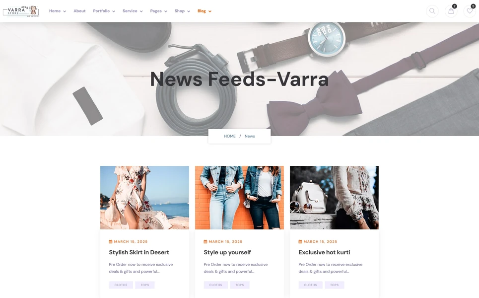 Varra — Shopping Angular Template