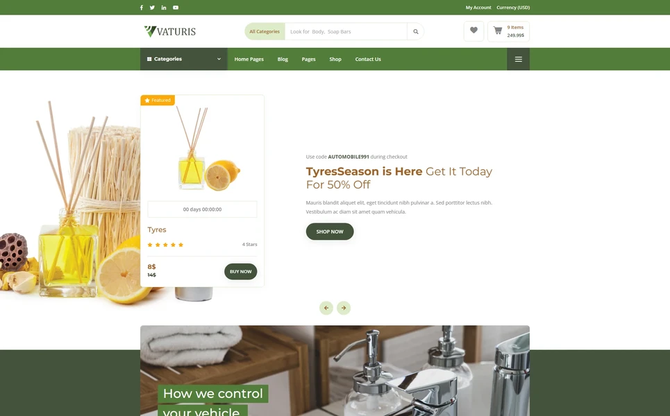 Vaturis — Skincare Angular Template
