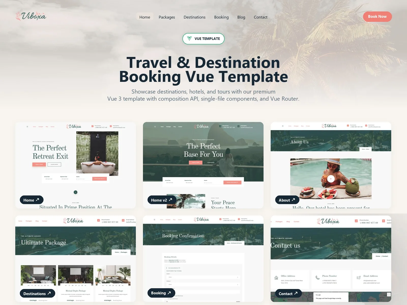 Viboxa — Real Estate Vue.js Template