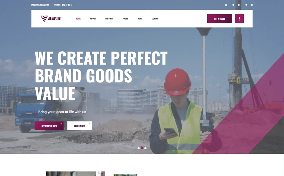 Viewpoint — Transport Vue.js Template