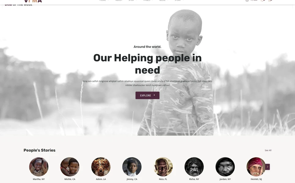 Vima — Charity React JS Template