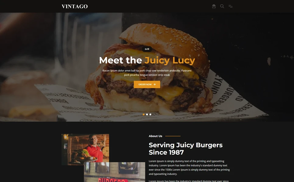 Vintago — Vintage Fashion Vue.js Template
