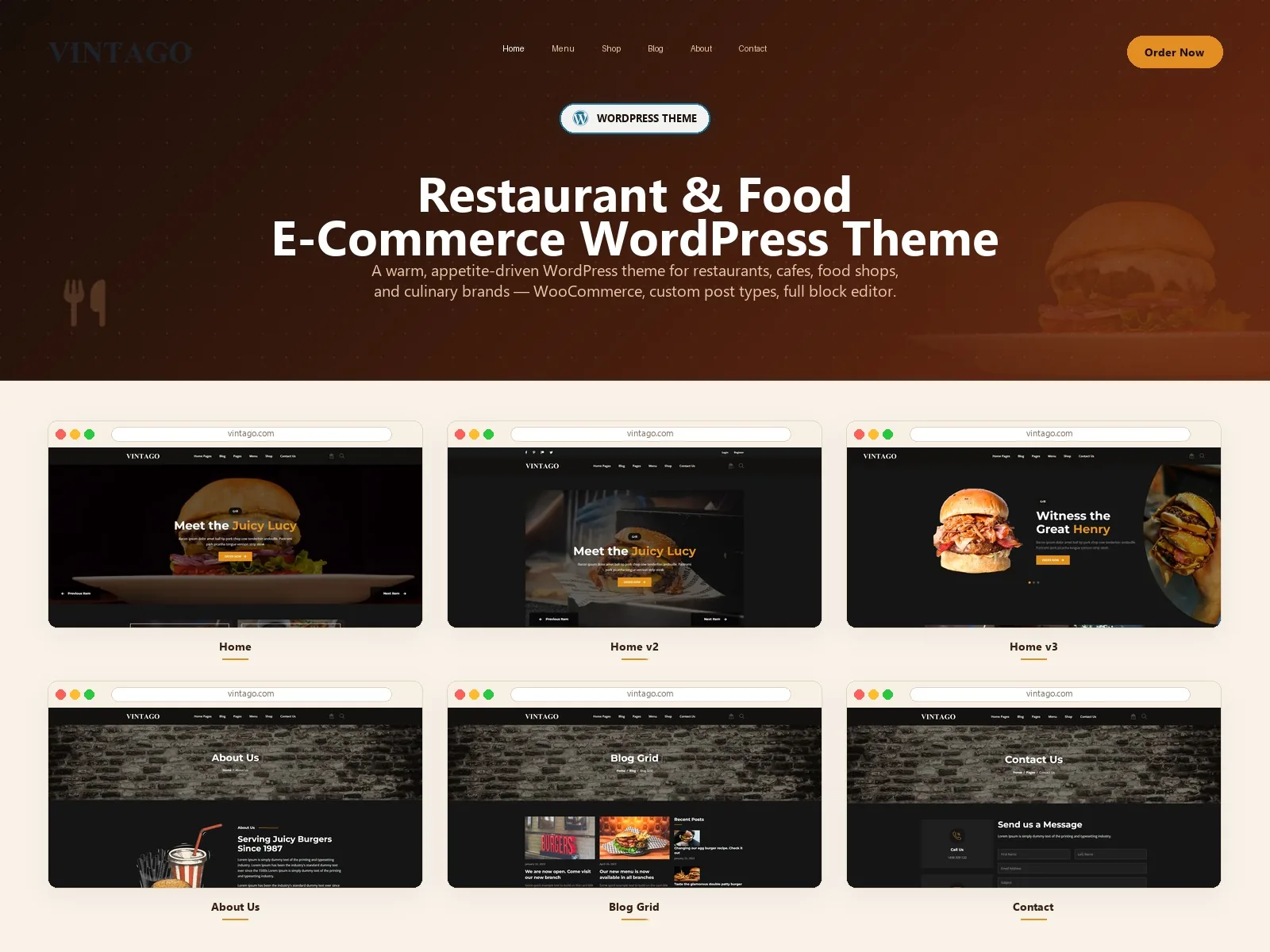 Vintago — Vintage Fashion WordPress Theme