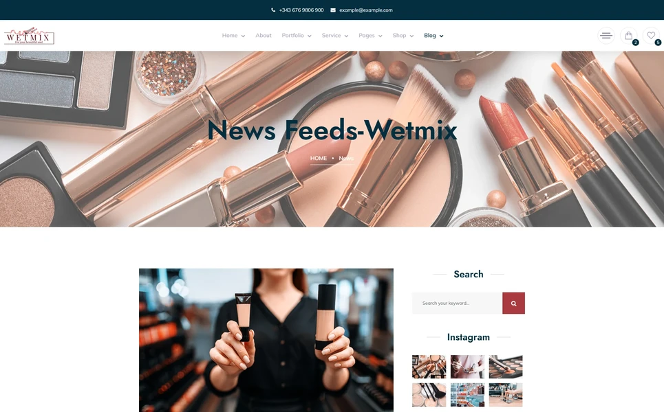Wetmix — Cosmetics Vue.js Template