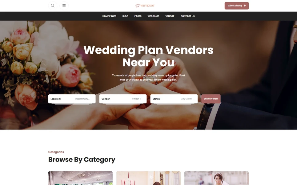 Whyknot — Wedding Vue.js Template