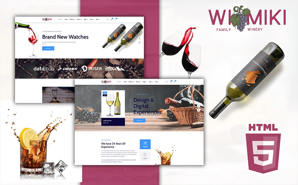 Wimiki — Wine HTML5 Template