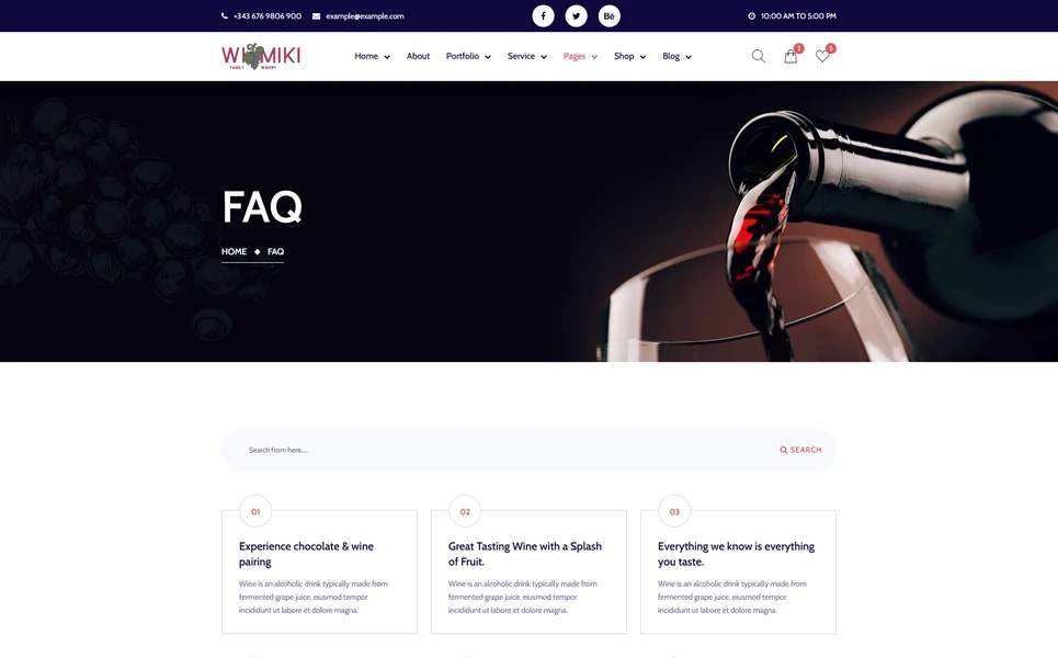 Wimiki — Wine WordPress Theme