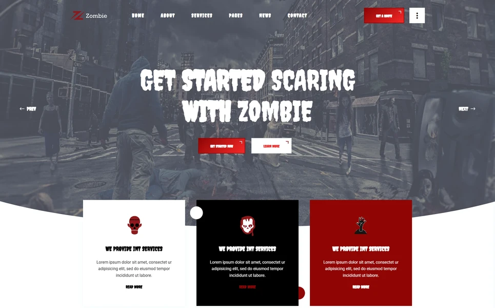 Zombie — Halloween Angular Template
