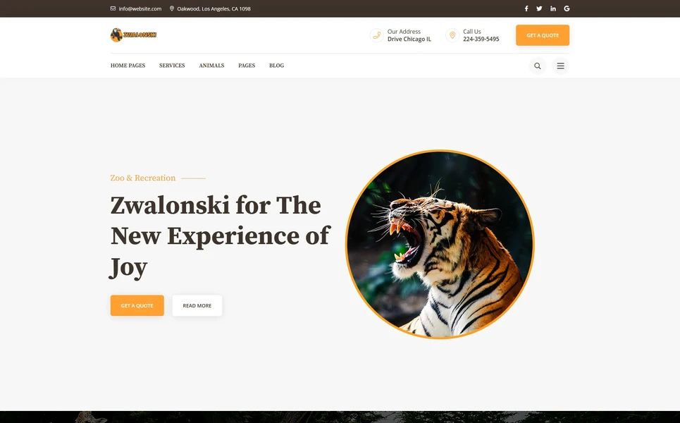 Zwalonski — Business Angular Template