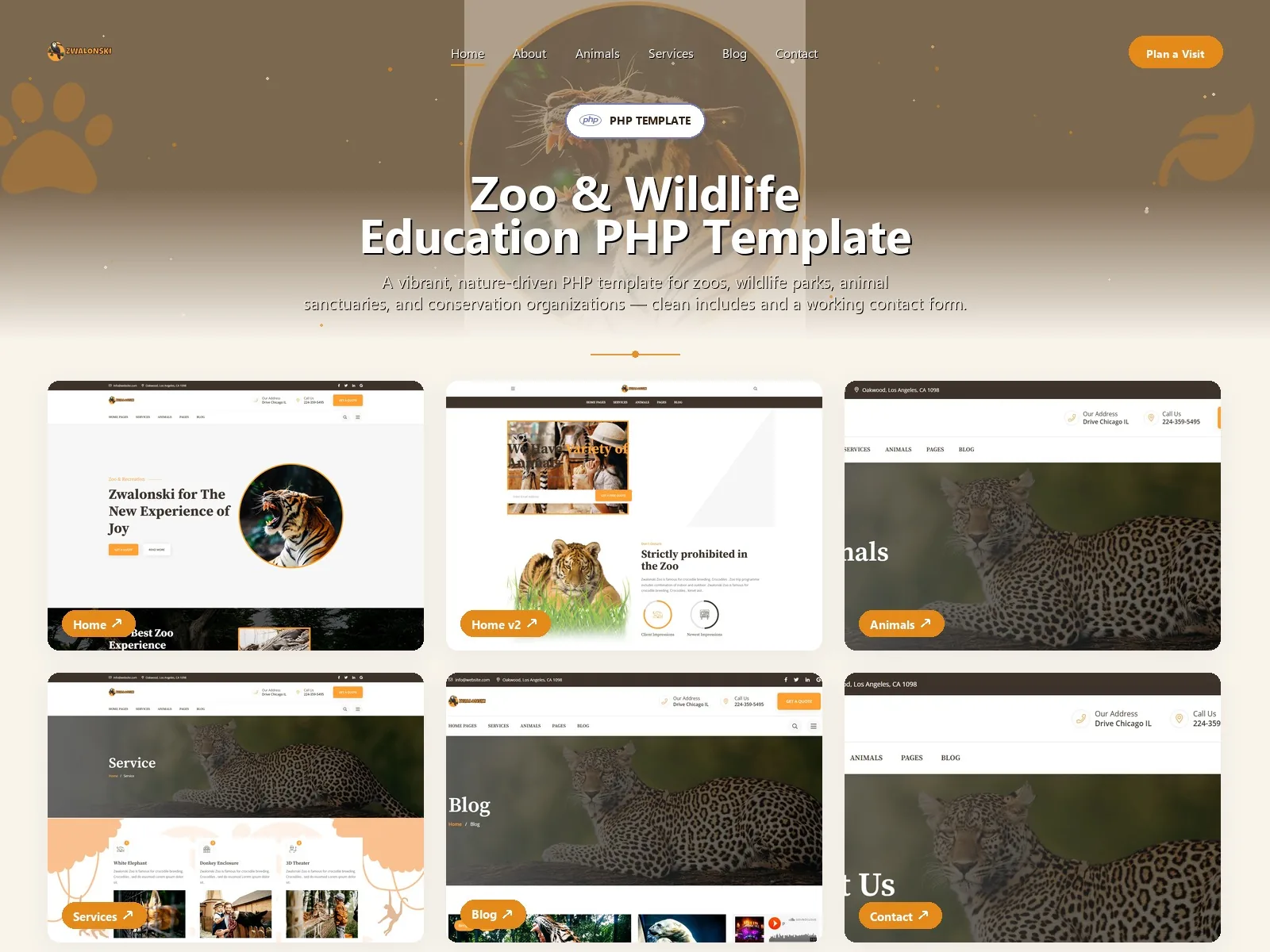 Zwalonski — Business PHP Website Template