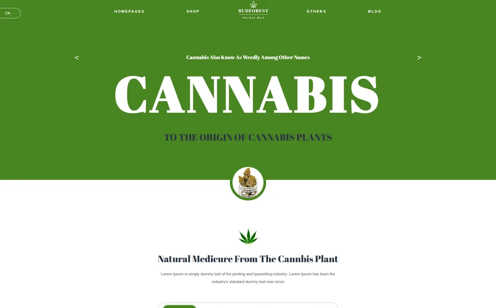 Budforest — Cannabis Vue.js Template