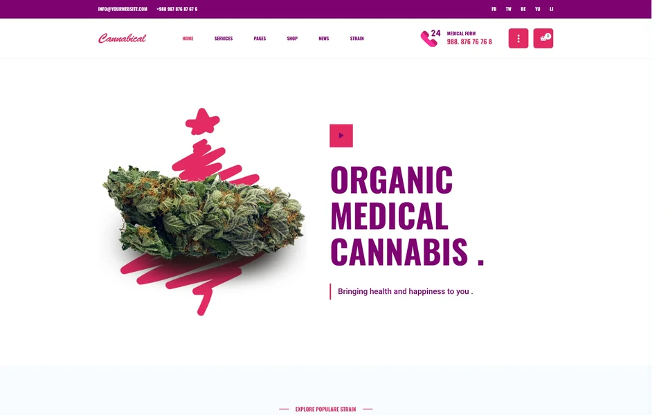 Cannabical — Cannabis HTML5 Template