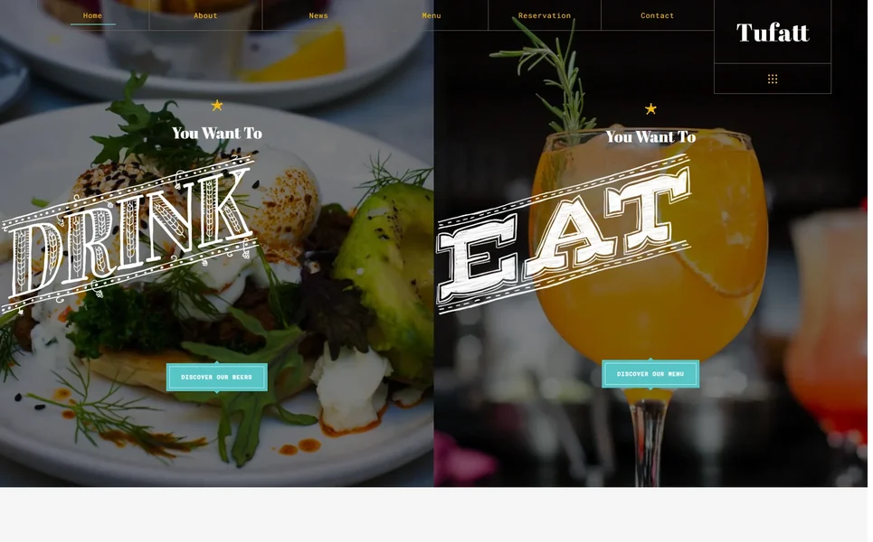 Tufatt — Restaurant WordPress Theme