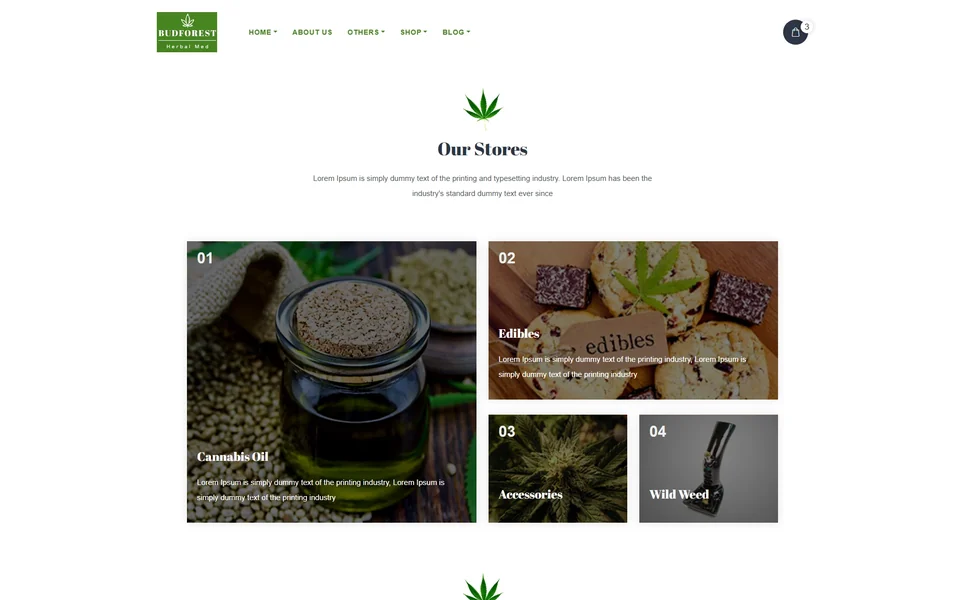 Weedify — Cannabis PHP Website Template