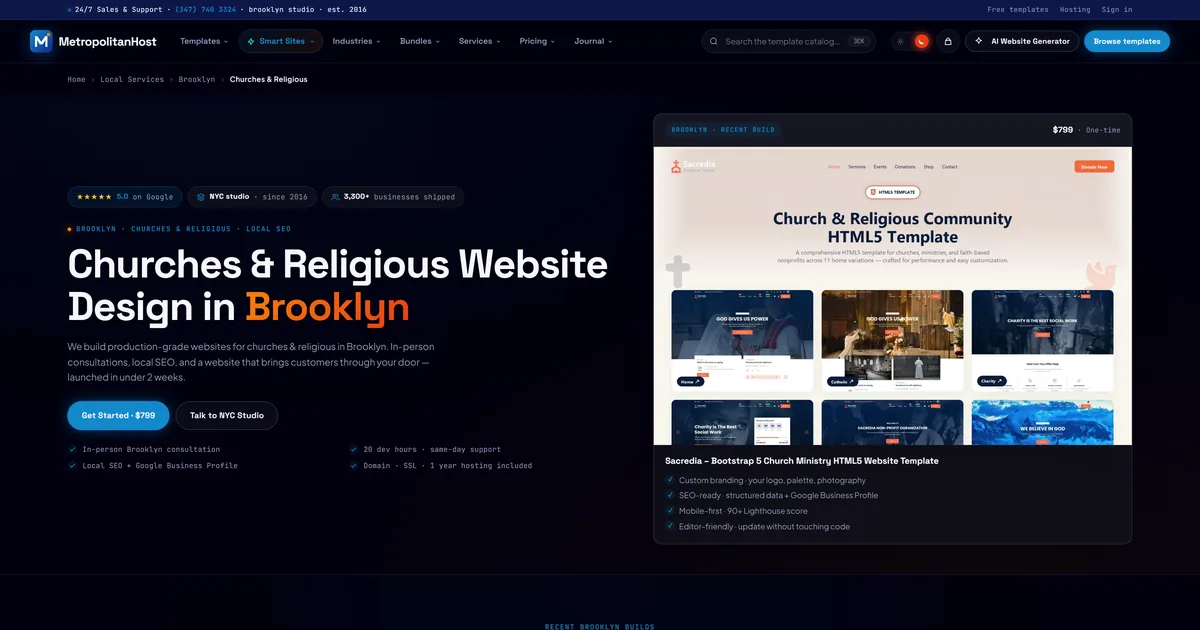 Church & Nonprofit Website Design in Brooklyn