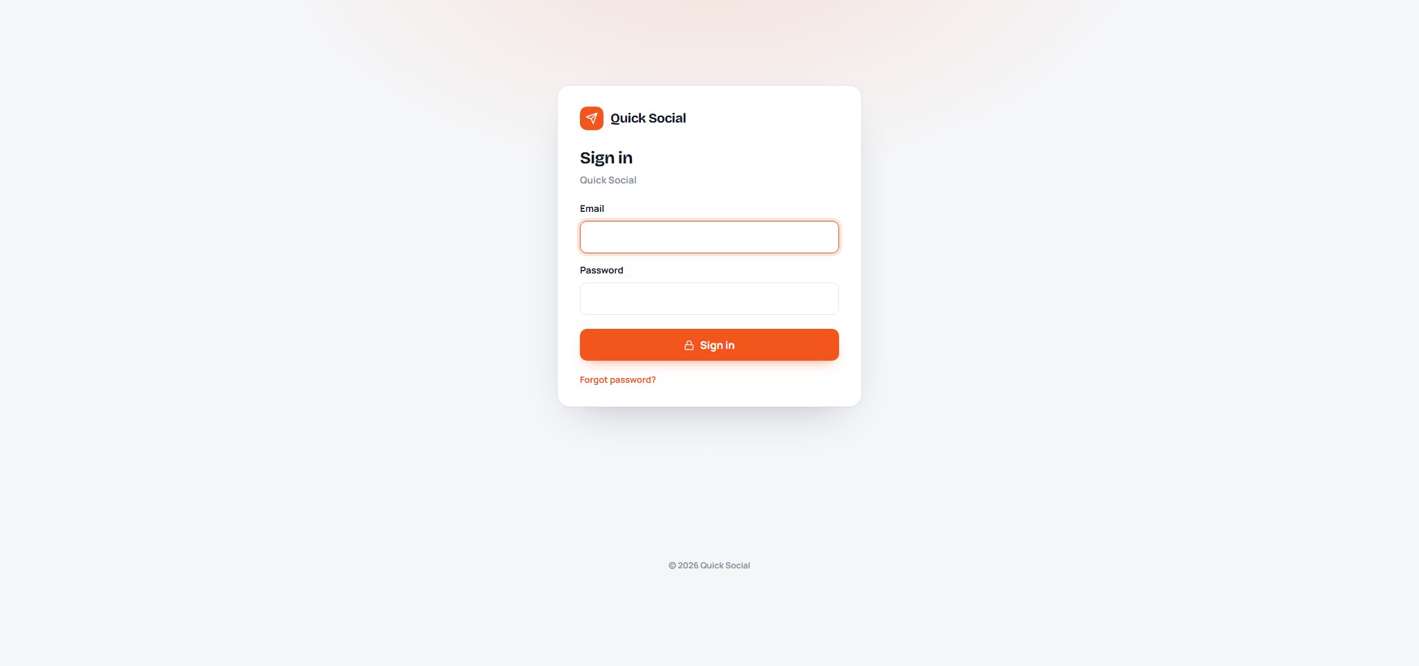 Quick Social SaaS — preview 2